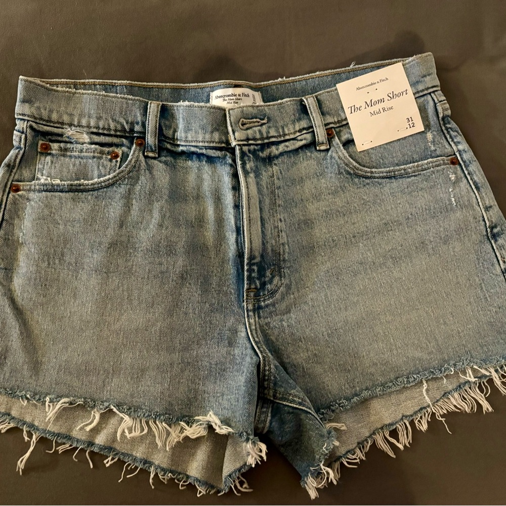 Abercrombie & Fitch Light Blue Jean Shorts - Picture 4 of 4